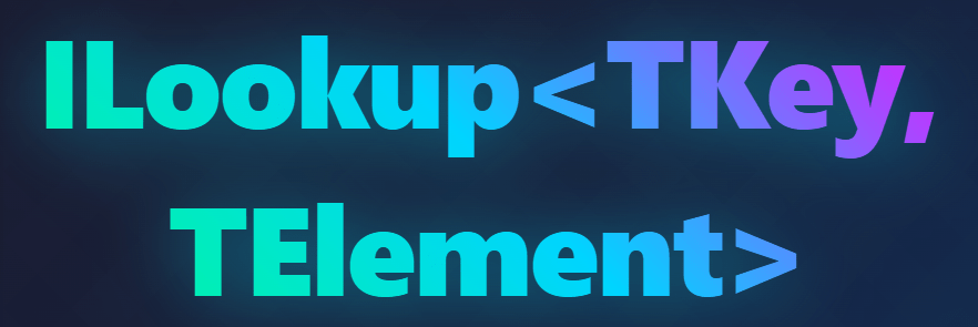 .NET’te ILookup Interface&nbsp;Kullanımı